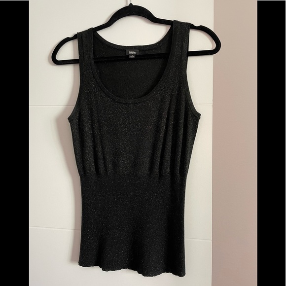 Mossimo Supply Co. Tops - Mossimo Sweater Tank Top Black & Gold